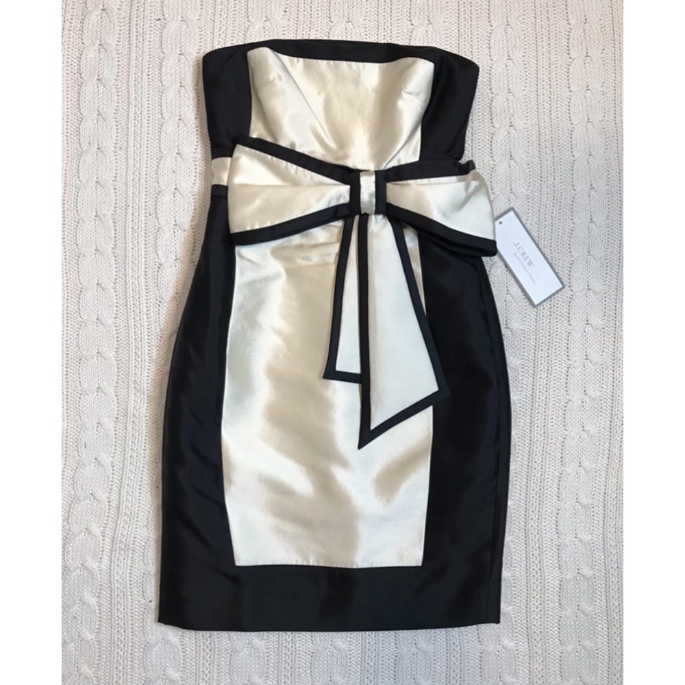 J.CREW Collection Collorblock with Bow Dress